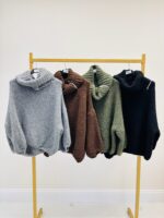 Pull Col Tombant oversize – 🇮🇹 Fabrication italienne – Image 2