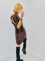 Robe Courte en Sequins – Dos Noué & Doublure Confort – Image 7
