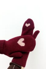 Moufles Douces à Motif cœur – Esprit cocoon & touche romantique – Image 2