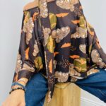 Top Satiné Imprimé - Fabrication italienne