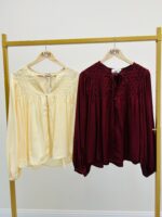 Blouse Smockée col noué – Image 3