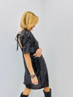 Robe Courte en Sequins – Dos Noué & Doublure Confort – Image 6