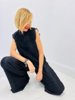 Top sans Manches à col Montant