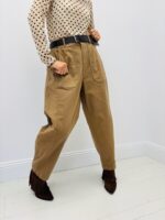 Pantalon Coupe barrel avec ceinture – allure décontractée chic