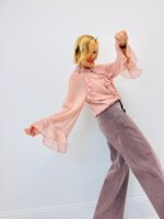 Blouse Fluide à Volants