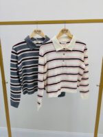 Polo Rayé en maille fine – Image 2