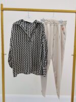 Blouse imprimée chaîne – Marque EMA BLUE’S – Image 4