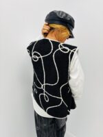 Gilet Fantaisie Effet Laine bouillie – Made in Italy – Image 3