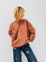 Sweat SLOVER à œillets métalliques – 100% coton par Golden Silver