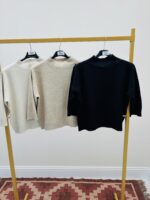 Pull col Montant manches 3/4 – Marque VALENTYNE – Image 2