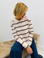 Polo Rayé en maille fine