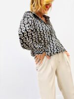 Blouse imprimée chaîne – Marque EMA BLUE’S