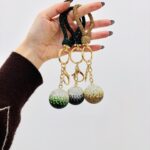 Porte-clés Boule Strass – Accessoire scintillant et chic