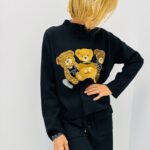 Pull Viscose Motif oursons