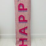 Écharpe “HAPPY” recto/verso – Couleur & bonne humeur