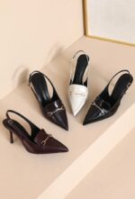 Escarpins Slingback à Talon et Détail métallique – Image 2