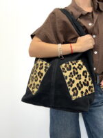 Sac en Cuir avec Poches Léopard – Image 4
