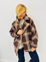 Manteau Laine mélangée à carreaux – Esprit cocoon chic 🇮🇹 – Image 6