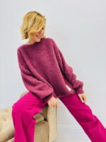 Pull “Popcorn” en maille mohair – Douceur italienne et volume cocooning – Image 3