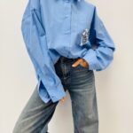 Chemise Coton Brodée sequins – 100 % coton