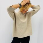 Pull col Montant manches 3/4 – Marque VALENTYNE