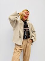 Veste Zippée en laine mélangée – Scarlet Roos – Image 8