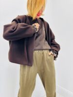 Veste Zippée en laine mélangée – Scarlet Roos – Image 6