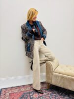 Veste en Tweed fantaisie – 100% coton