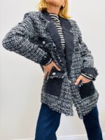 Veste en Tweed fantaisie – 100% coton – Image 6