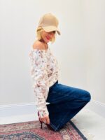 Pull Imprimé fleuri & fil lurex – Image 3