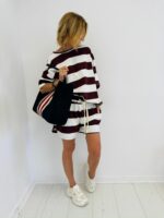 Sac Cabas Rayé en maille filet – Image 3