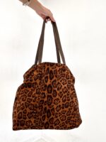 Sac Cabas Réversible en Suédine motif animalier – Image 4