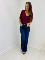 Jean Coupe Large avec détails brodés – Image 5