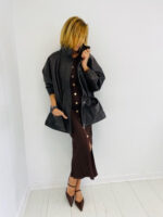 BLOUSON STYLE VESTE EN SIMILI – Image 2