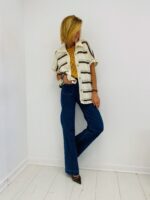 Cardigan Rayé à Manches Courtes – Image 2